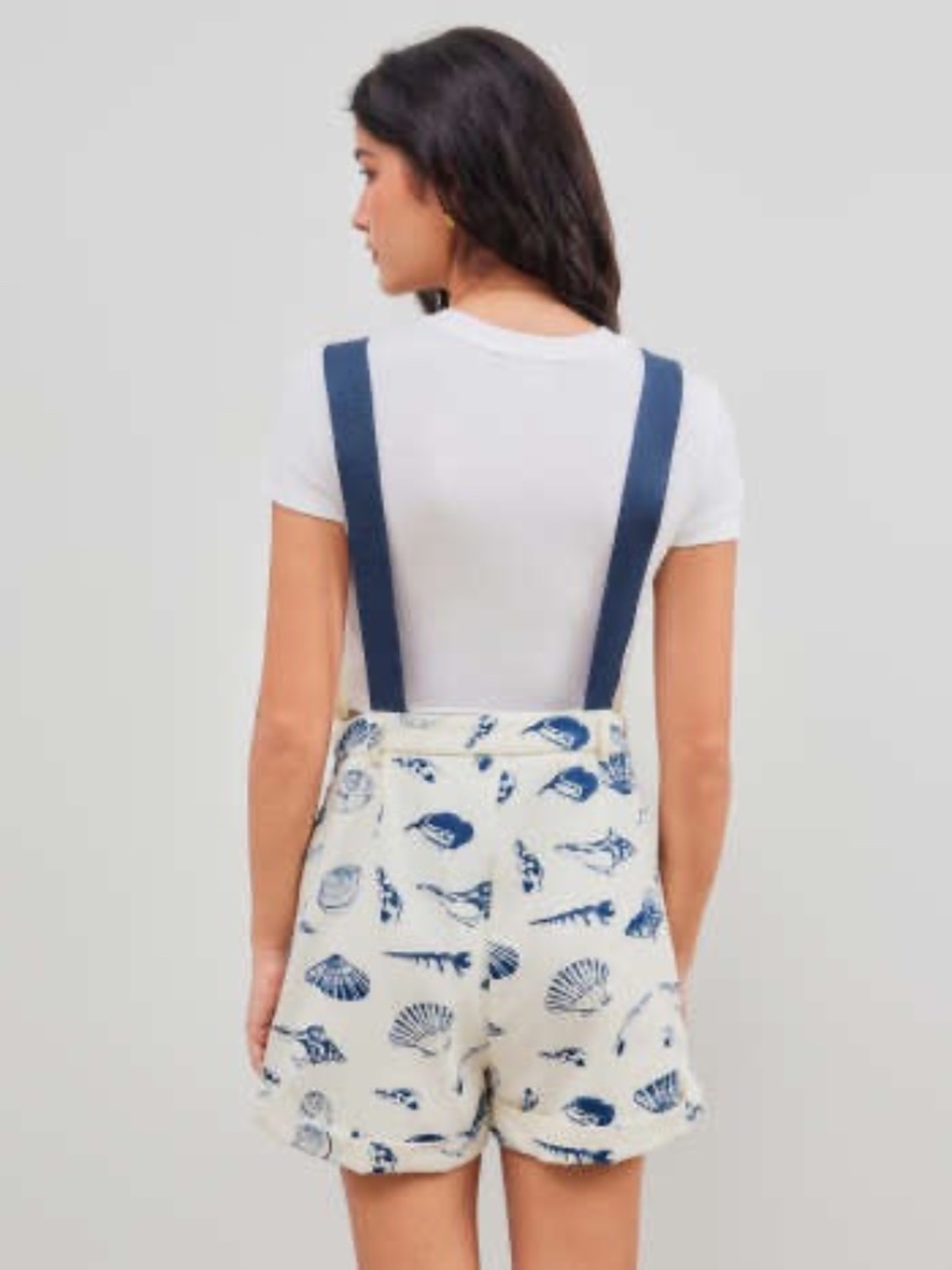 Cider Square Neck Shell Graphic Pocket Romper Size L/8 View 2